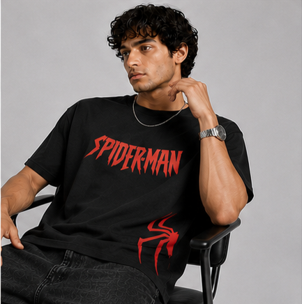 NEXORA — Red Spider Graphic T-Shirt