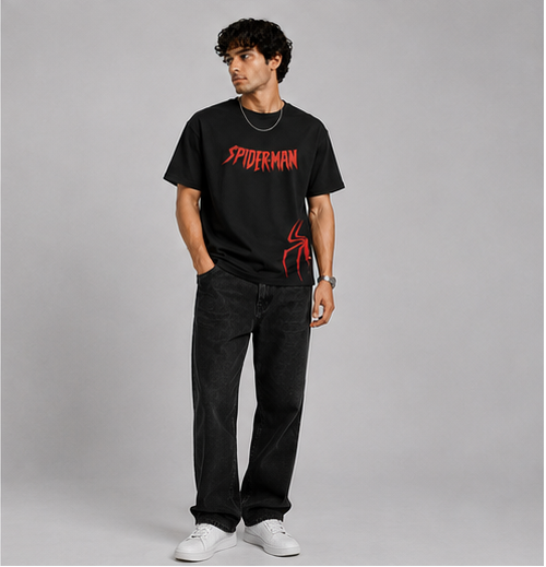 NEXORA — Red Spider Graphic T-Shirt