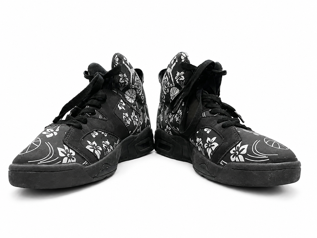 Noir Bloom High-Top Sneakers