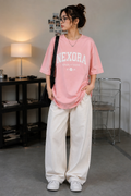 NEXORA Pink Oversized Tee