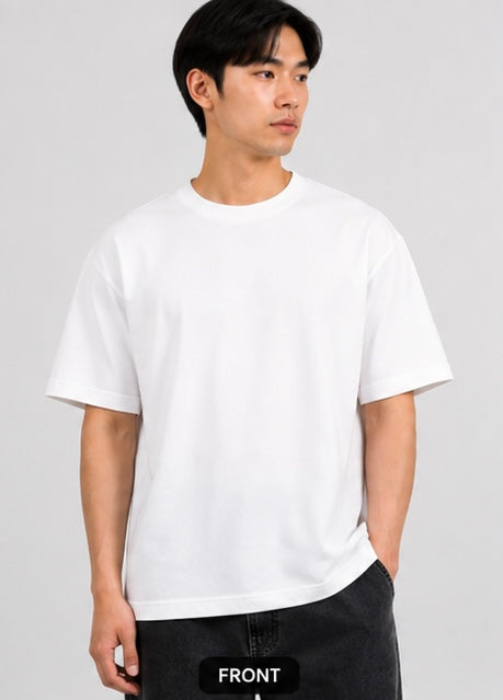 Premium Oversized White Graphic T-Shirt