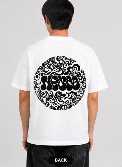 Premium Oversized White Graphic T-Shirt