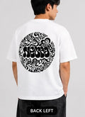 Premium Oversized White Graphic T-Shirt