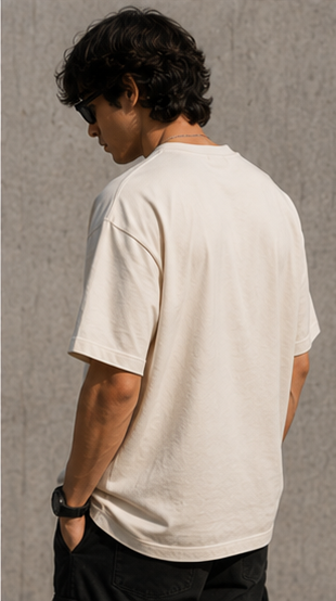 NEXORA Abstract Brush Oversized T-Shirt